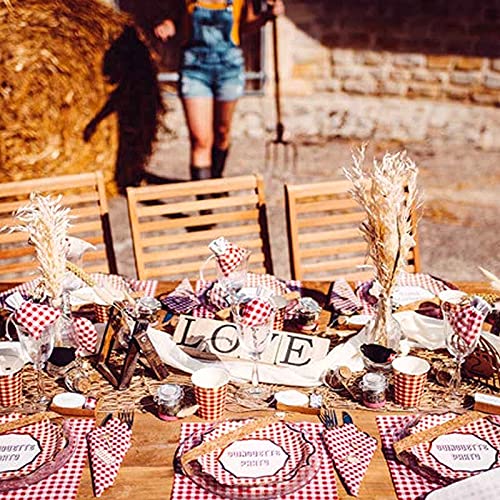 8 platos de cartón con diseño de Guinguette Party