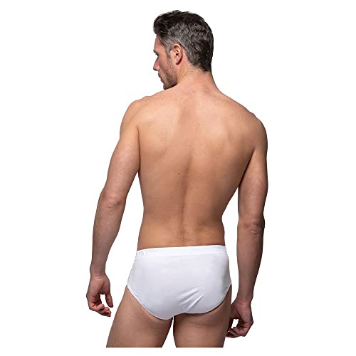 Abanderado As00527 Slip, Blanco, Medium (Tamaño del fabricante:48) para Hombre