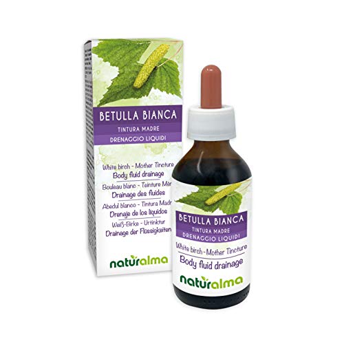 Abedul blanco (Betula pendula, alba o verrucosa) hojas Tintura Madre sin alcohol Naturalma | Extracto líquido gotas 100 ml | Complemento alimenticio | Vegano