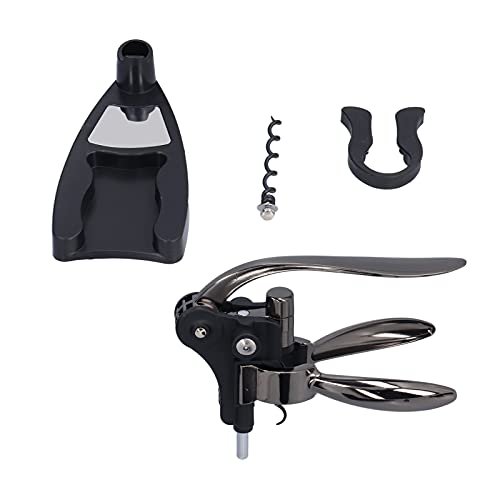 Abridor De Vino, Juego De Abridor De Vino Acrílico De Madera, Herramienta para Abrir Botellas De Vino, Negro Rutenio para Restaurantes Y Bares