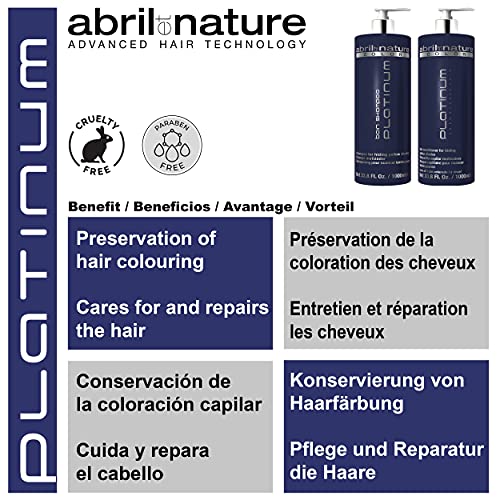 abril et nature | Platinum Toner Rubio 1000 ml (Mascarilla), Estándar, Único