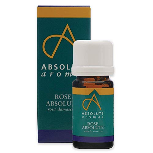 Absolute Aromas Aceite Esencial de Rosa Absoluto 2 ml - 100% Puro, Natural, Sin diluir, Vegano y Libre de crueldad animal - para usar en Difusores y mezclas de Aromaterapia - Un Perfume y Afrodisíaco Natural