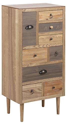 AC Design Furniture Cómoda, Madera de ingeniería, Roble, W: 48 x D: 32 x H: 98 cm