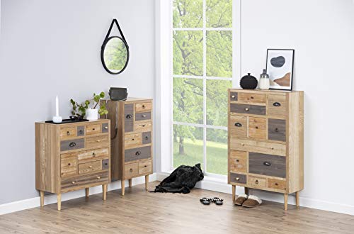 AC Design Furniture Cómoda, Madera de ingeniería, Roble, W: 48 x D: 32 x H: 98 cm