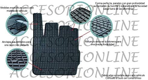 Accesorionline Alfombrillas de Goma para Mercedes Clase C 2000-2007 / CLK II alfombras W203 esterillas sportcoupe Sedan Estate Sport Coupe S203 C203 CL203 W209 C209