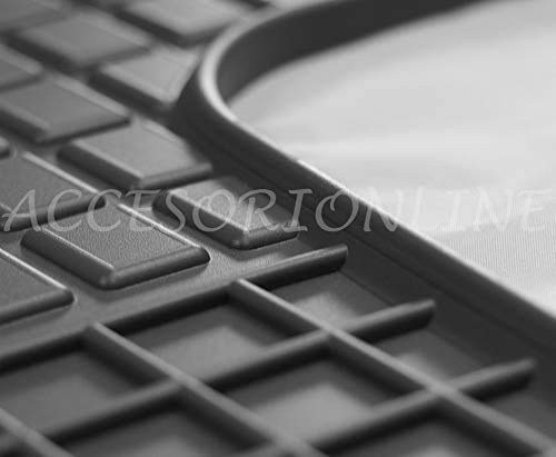 Accesorionline Alfombrillas de Goma para Mercedes Clase C 2000-2007 / CLK II alfombras W203 esterillas sportcoupe Sedan Estate Sport Coupe S203 C203 CL203 W209 C209