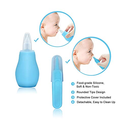 Accesorios Bebe Recien Nacido Set para Cuidado del Bebé, 10 Piezas Kit de Aseo para Bebés, Kit Cuidado Higiénico Personal para el Hogar y de Viaje, Ideal para Recién Nacido, Niña y Niño(azul)