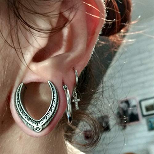 Accesorios de joyería Vendimia de la antigüedad tribal acero rocío gota del oro Pesos ampliador del oído del cuerpo de la manera joyería Piercing regalo for unisex Venta de Pair Pendiente expansor de