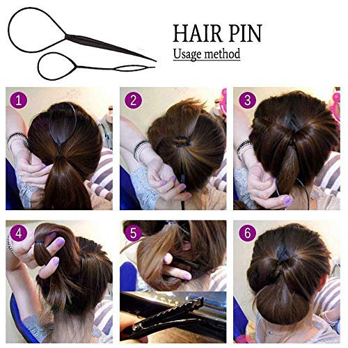 Accesorios de Peinado, Set de peinado, Set de accesorios para el cabello para Diseño de Espuma para Niñas Mujeres con pelo DIY