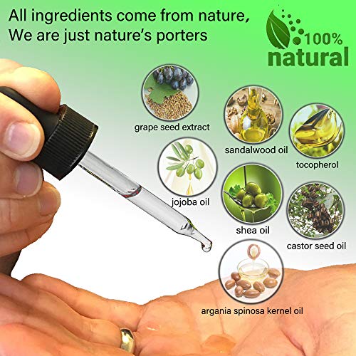 Aceite de crecimiento de barba, natural orgánico para el crecimiento del cabello, aceite para barba (30 ml)