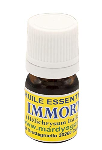 Aceite Esencial BIO Immortelle (Helichrysum Italicum ssp Italicum) 3ml | Siempreviva Amarilla, Helicriso orgánico | Destilado en Córcega 100% puro 100% natural