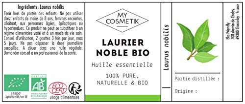 Aceite esencial de Laurel orgánico - MY COSMETIK - 10 ml