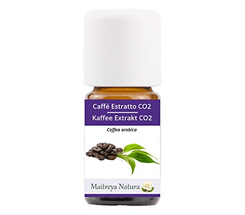 Aceite esencial ecológico Maitreya Nature EXTRACTO DE CAFÉ, 100% puro y natural, 5ml - aromaterapia, difusor, masaje, cosmética - calidad controlada y certificada, vegano
