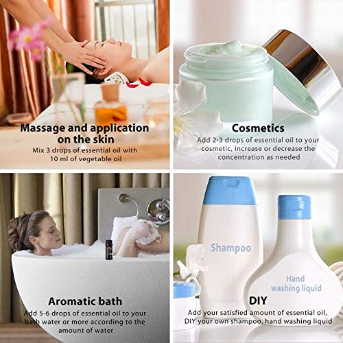 Aceite esencial mirra orgánico para piel Aceites esenciales mirra Puro Mumianhua 10ml Aceites fragancia mirra grado terapéutico para difusor,hogar,aromaterapia,velas,jabón,bricolaje