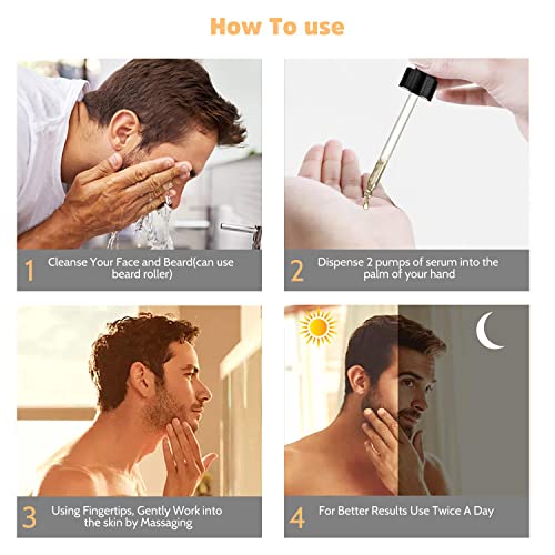 Aceite Para Barba Crecimiento,Jane Choi Aceite Para Barba Hombre,RáPidamente Crecimiento De La Barba Corta Cuidado Barba,Calmante,Hidratante, 50ml Natural Aceite Para Barba Activador Regalos Hombre