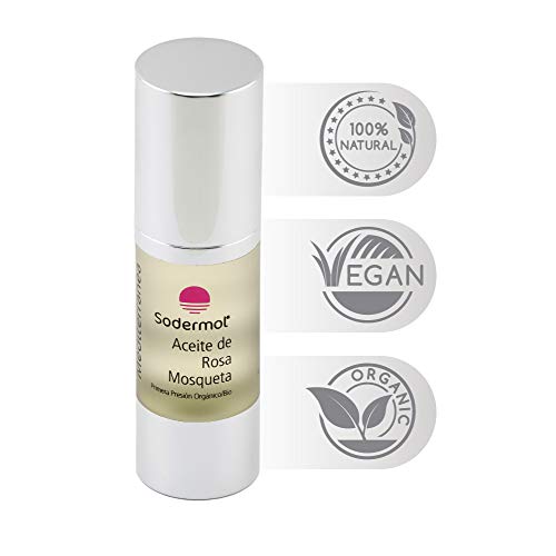 Aceite Rosa de Mosqueta 100% puro BIO y ECO, prensado en frío con dosificados aires. Producto Premium envasado en EU, primera prensada en frío, extra virgen.