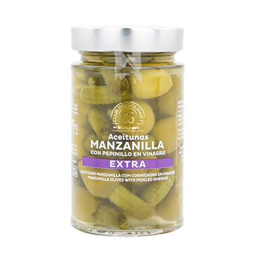 Aceitunas Manzanilla con pepino en vinagre extra Club del Gourmet