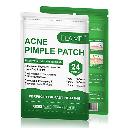 Acne Pimple Patch, Parches de Acné, Pegatinas de Acné, Invisibles Hidrocoloides Absorbentes Parches Para Acné, Tratamientos de Acné, Espinilla y Manchas