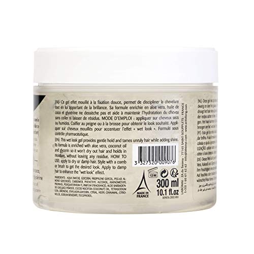 Activilong - Gel de control de fijación ligera efecto mojado, aloe vera, coco, glicerina, 300 ml – Lote de 2
