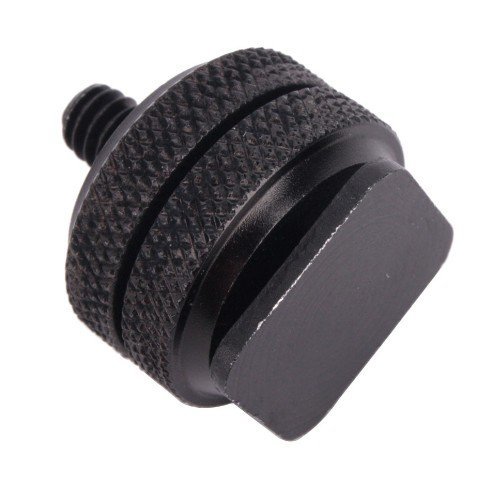 Adaptador de Tripode 1/4 Pulgadas Tornillo a Soporte Zapata