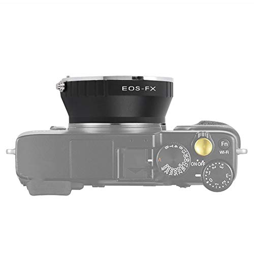 Adaptadores de Lente, convertidor de Anillo de Adaptador de Lente para EOS EF/EF-S Lente para cámara Fuji FX Mount, Hecho de Metal de Calidad, Alta Resistencia y sin deformación