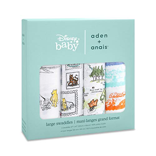 Aden + Anais Winnie the Pooh - Pack 4 muselinas, edición limitada Disney