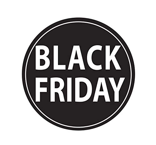 Adhesivo vitrofania tienda black friday saldi descuentos promoción adhesivo venerdi negro Adhesivo4You.com (negro (Medium 55x55 cm)