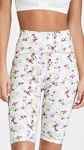 adidas by Stella McCartney Women's True Purpose Cycling Shorts, White/Multi, X-Small