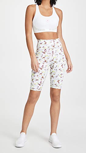 adidas by Stella McCartney Women's True Purpose Cycling Shorts, White/Multi, X-Small