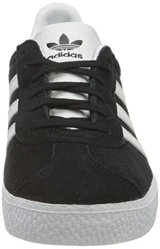 adidas Gazelle, Zapatillas de Deporte Unisex Adulto, Core Black/Footwear White/Gold Metallic, 37 1/3 EU