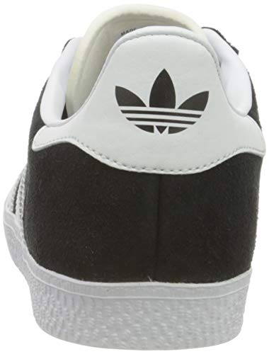 adidas Gazelle, Zapatillas de Deporte Unisex Adulto, Core Black/Footwear White/Gold Metallic, 37 1/3 EU