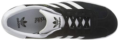 adidas Gazelle, Zapatillas de Deporte Unisex Adulto, Core Black/Footwear White/Gold Metallic, 37 1/3 EU