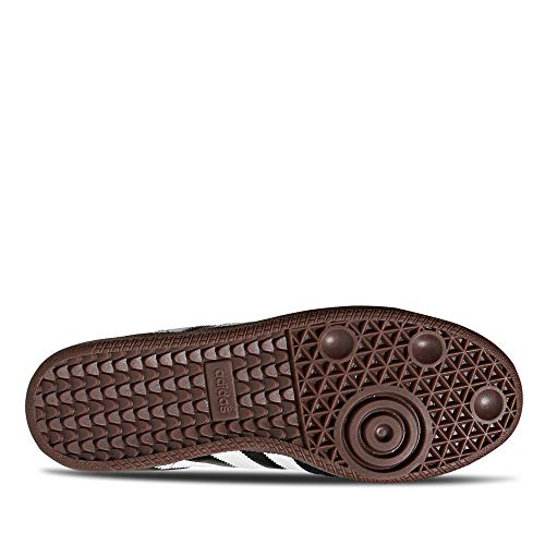 adidas Originals Samba Leather, Zapatillas de Fútbol Hombre, Negro Black Running White, 38 EU