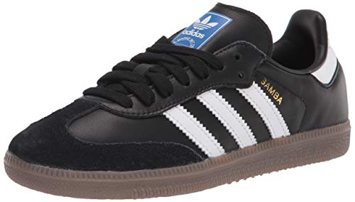 Adidas Samba zapatilla clásica de interior. Zapatilla de fútbol, negro (Negro/Blanco (Black/Running White)), 9,5 D(M) US