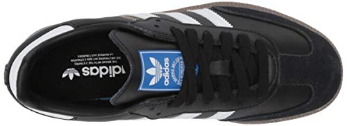 Adidas Samba zapatilla clásica de interior. Zapatilla de fútbol, negro (Negro/Blanco (Black/Running White)), 9,5 D(M) US