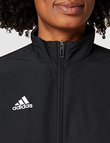 adidas T19 WOV JKT W Chaqueta de Deporte, Mujer, Black/White, XS