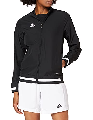 adidas T19 WOV JKT W Chaqueta de Deporte, Mujer, Black/White, XS