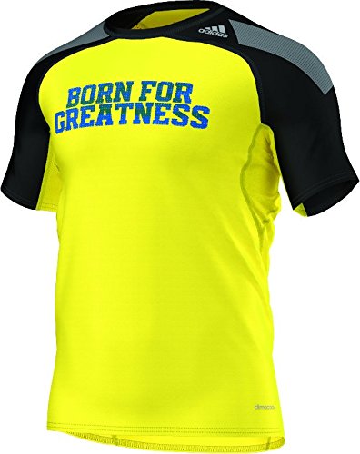 adidas TF Cool F G SS - Camiseta para Hombre, Color Lima/Negro, Talla XXL