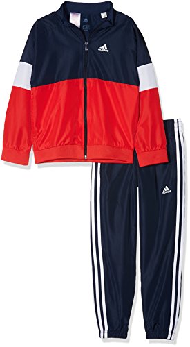 adidas WV TS Ch Chándal, Niños, Rojo (Rojint/Maruni/Blanco), 128 (7/8 años)