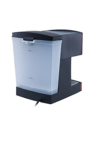 Adler AD 4404r Cafetera Expreso Automática, 15 Bares, Vaporizador para Leche, 1,6 litros, 850W, 1 Liter, 0 Decibeles, Acero Inoxidable, Rojo