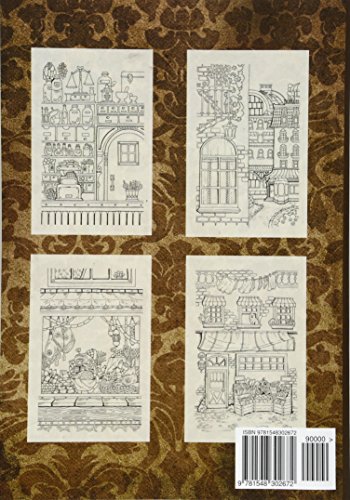 Adult Coloring Book: Nice Little Town: 1