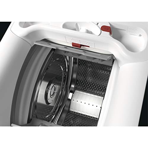 AEG L7TBE721 Lavadora de Libre Instalación, Carga Superior, 7 Kg / 1200 rpm, 10 Programas + Vapor, Programa Rápido, Inicio Diferido, Autoposicionamiento Tambor, Apertura Suave, LCD, Blanca, A+++-10%