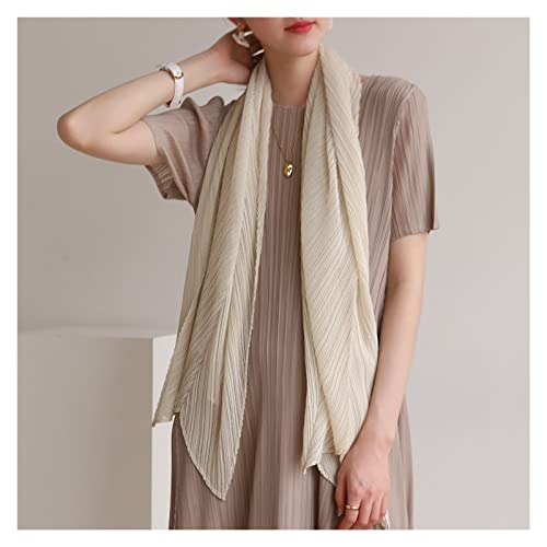 aesaa Mingwang ISSEY MIYAKE ISTS ISSEY Miyake Life Scarf SHUKING Pear Total Shall Pleats por Favor (Color : Sky Blue, Size : One Size)