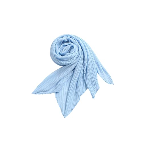 aesaa Mingwang ISSEY MIYAKE ISTS ISSEY Miyake Life Scarf SHUKING Pear Total Shall Pleats por Favor (Color : Sky Blue, Size : One Size)