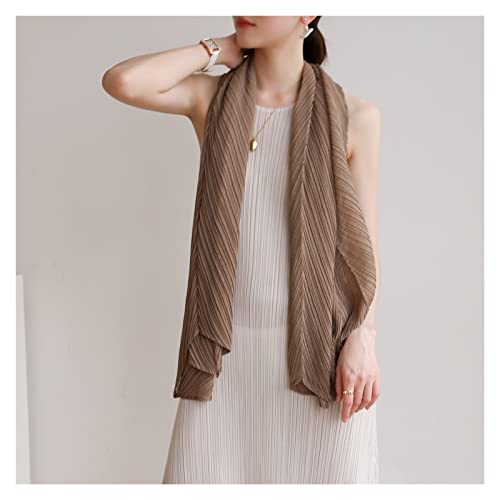 aesaa Mingwang ISSEY MIYAKE ISTS ISSEY Miyake Life Scarf SHUKING Pear Total Shall Pleats por Favor (Color : Sky Blue, Size : One Size)