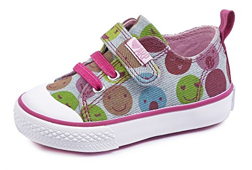 Agatha Ruiz de la Prada 182920, Zapatillas Niña, (Vaquero/Caras/Lona/Estampado), 30 EU