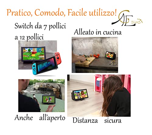 AGE Stars | Lupa para smartphone | aumento de pantalla de 12" móvil | plegable | ampliación | alivio para los ojos | convierte el teléfono en TV 2021