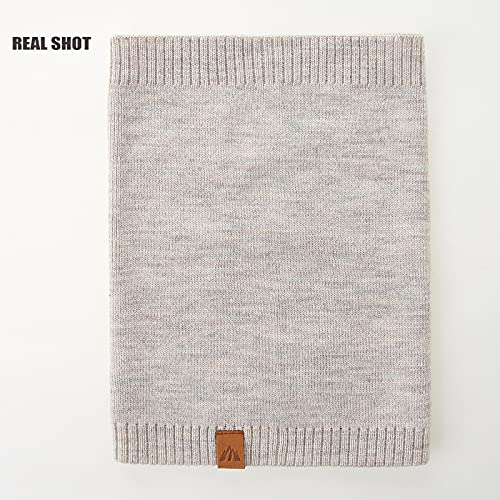 AHAHA Gorro y Bufanda Bebe Suave y Flexible Caliente Gorro Bebe Invierno Buena Elasticidad Gorro Niño Beige S
