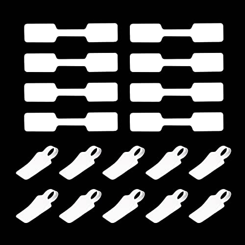 AIEX 500 Piezas Etiquetas de Precio de Joyería, Etiqueta de Joyería en Blanco Etiquetas de Identificación de Joyería Autoadhesivas Rectangulares para la Exhibición de Precios de Joyería (Rectángulo)