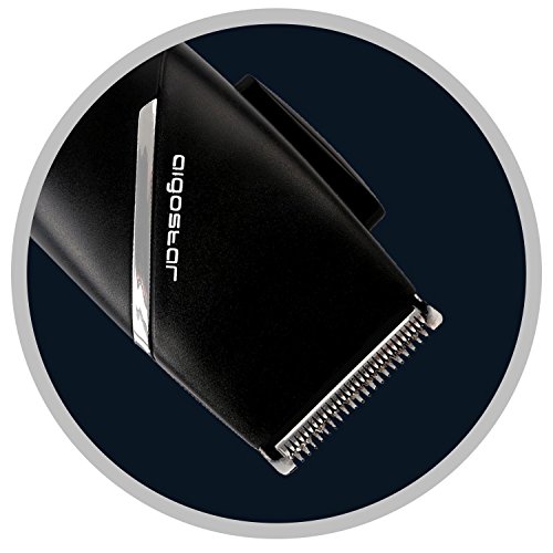 Aigostar MR. Black - Cortapelos hombre, cortadora de pelo, 15 W potencia, 3 ajustes, maquinilla para cortar el pelo incluye un kit completo de mantenimiento y 4 peines-guía, color negro.